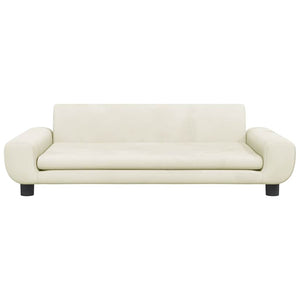 Kinder Sofa Creme Samt 100cm