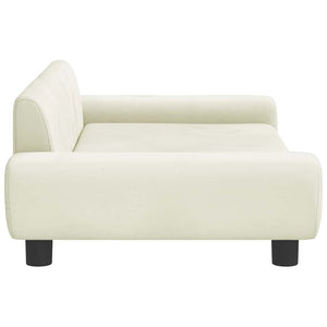 Kinder Sofa Creme Samt 100cm