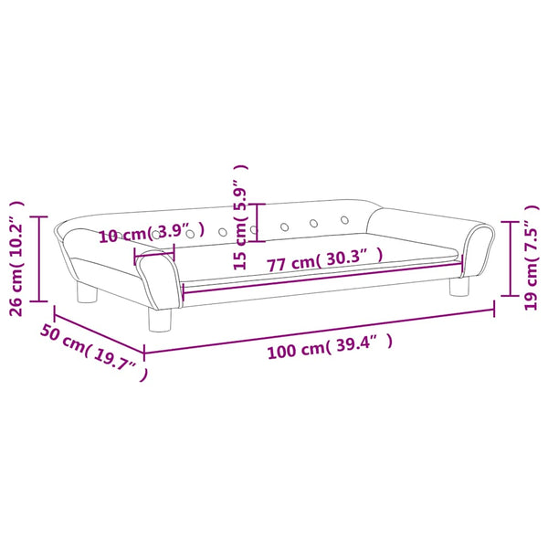Blaues Kindersofa Samt, 100 cm