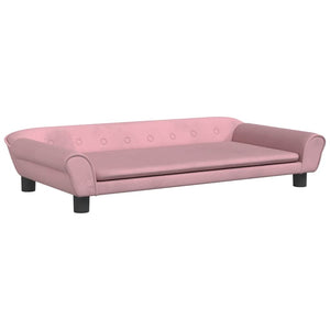 Kindersofa Rosa Samt 100x50x26 cm