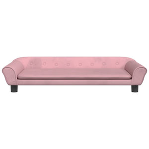 Kindersofa Rosa Samt 100x50x26 cm