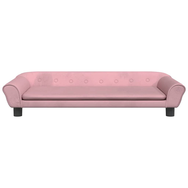 Kindersofa Rosa Samt 100x50x26 cm