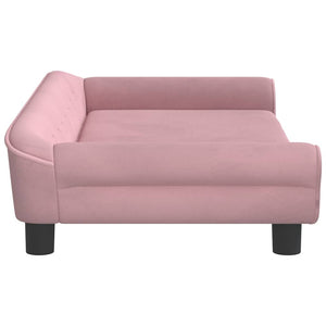 Kindersofa Rosa Samt 100x50x26 cm