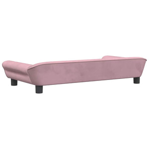 Kindersofa Rosa Samt 100x50x26 cm