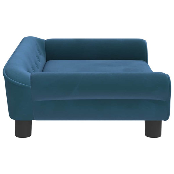 Blaues Kindersofa Samt 70x45x26 cm