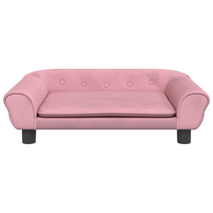 Kindersofa Rosa Samt 70x45x26 cm
