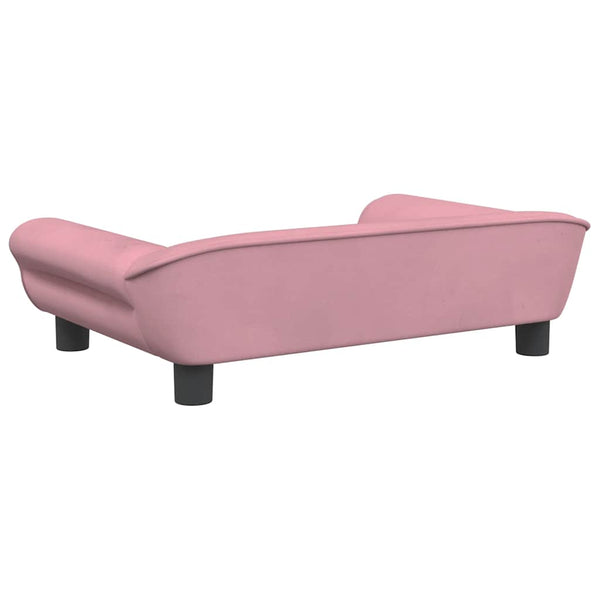 Kindersofa Rosa Samt 70x45x26 cm
