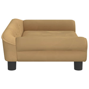 Kindersofa Braun Samt 70x45x26 cm