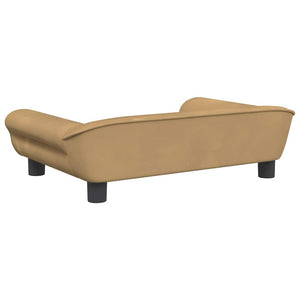 Kindersofa Braun Samt 70x45x26 cm