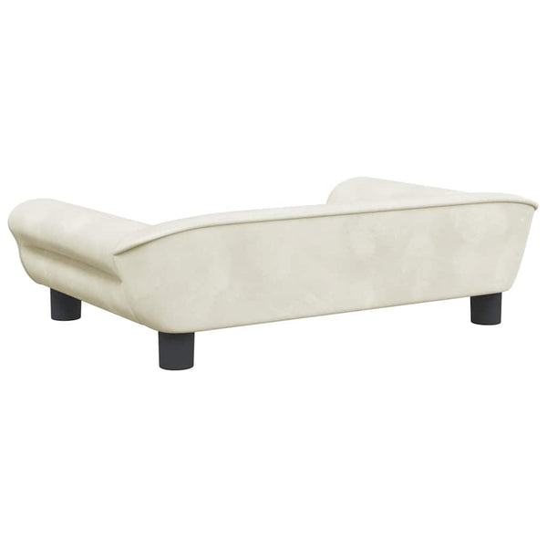 Kindersofa Creme Samt 70x45x26 cm