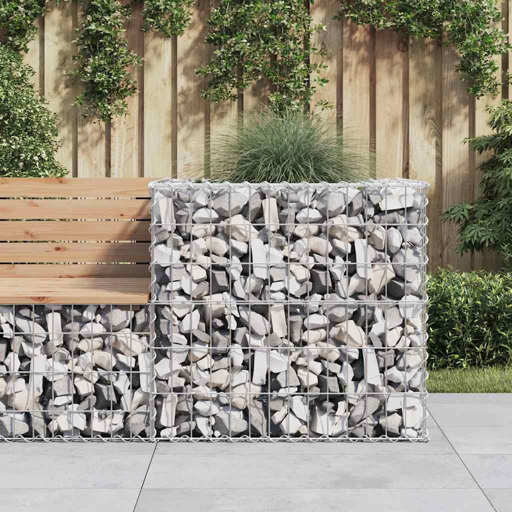 Gabionenkorb 70x70x65 cm Verzinkt