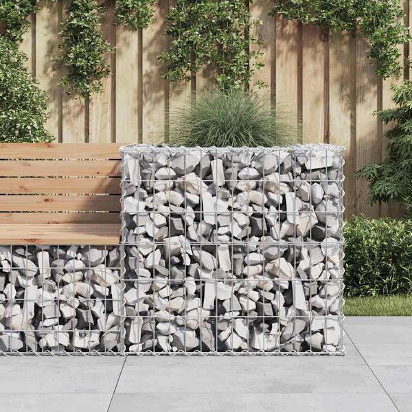 Gabionenkorb 70x70x65 cm Verzinkt