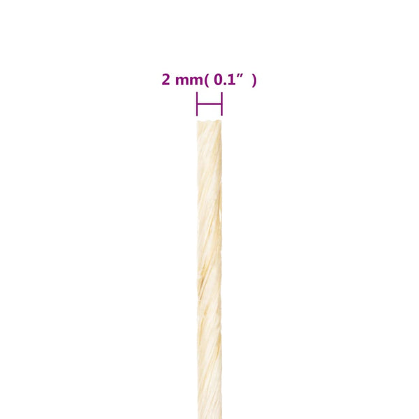 Seil 100% Sisal 2 mm 300 m