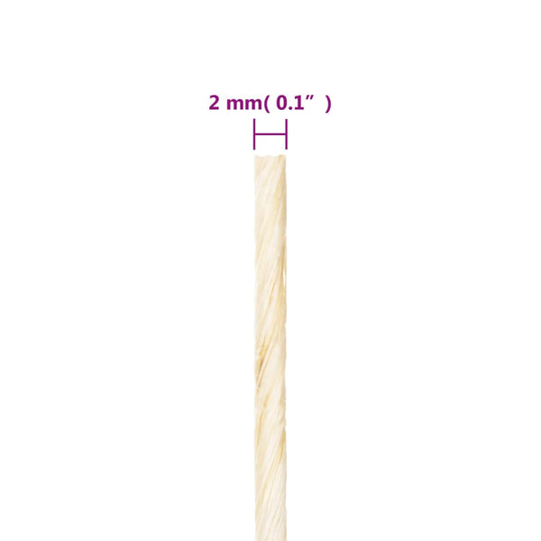 Seil 100% Sisal 2 mm 600 m