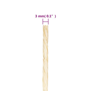 Seil 100% Sisal 3 mm 400 m