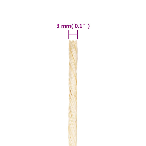 Seil 100% Sisal 3 mm 2000 m