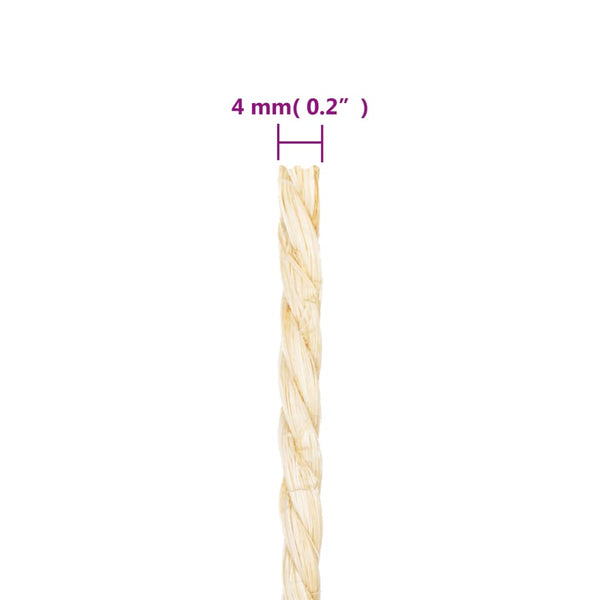 Seil 100% Sisal 4 mm 50 m