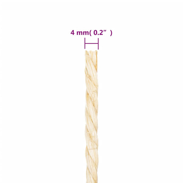 Seil 100% Sisal 4 mm 100 m