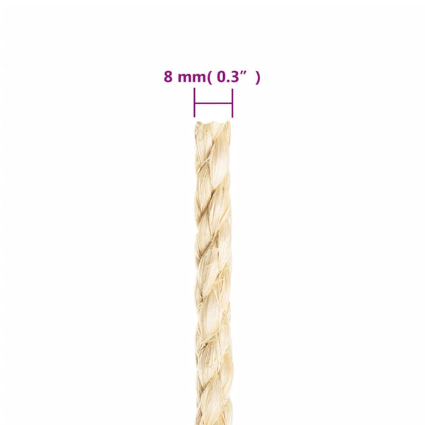 Seil 100% Sisal 8 mm 50 m