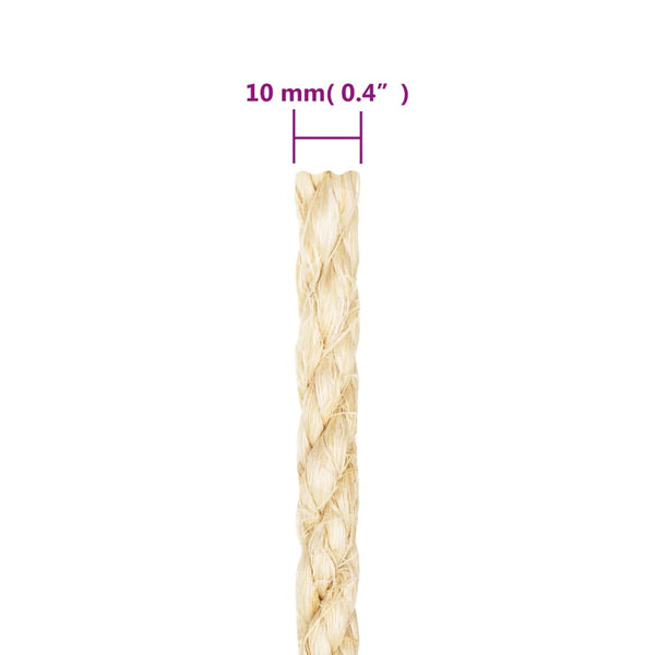 Seil 100% Sisal 10 mm 500 m