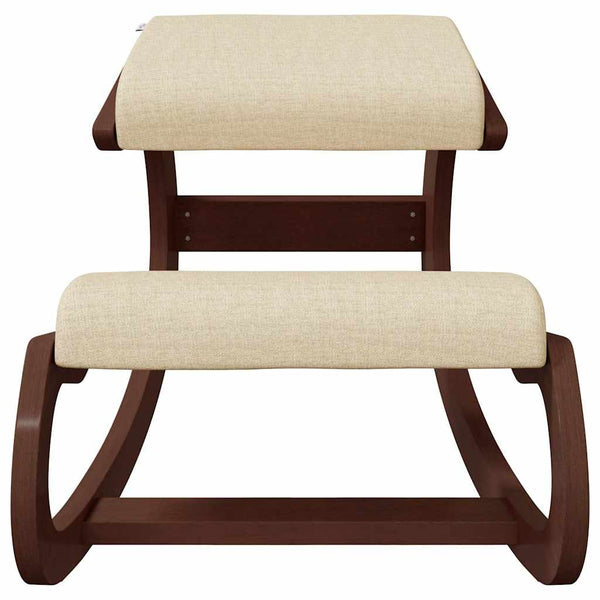 Kniestuhl Creme 55x84x55 cm Birkensperrholz