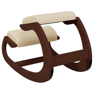 Kniestuhl Creme 55x84x55 cm Birkensperrholz