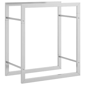Edelstahl Brennholzregal 50x28x56 cm