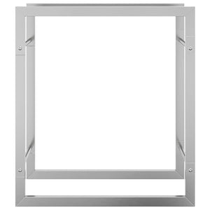 Edelstahl Brennholzregal 50x28x56 cm