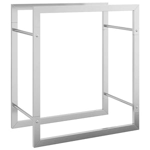 Edelstahl Brennholzregal 50x28x56 cm