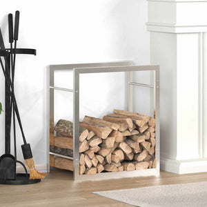 Edelstahl Brennholzregal 50x28x56 cm