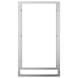 Edelstahl Brennholzregal 50x28x94 cm