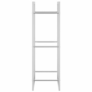 Edelstahl Brennholzregal 50x28x94 cm