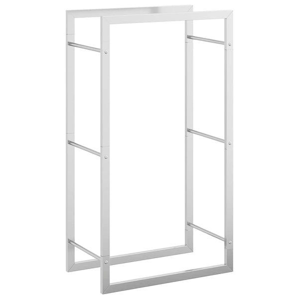 Edelstahl Brennholzregal 50x28x94 cm