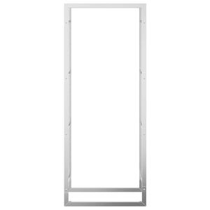 Edelstahl Brennholzregal 50x28x132 cm