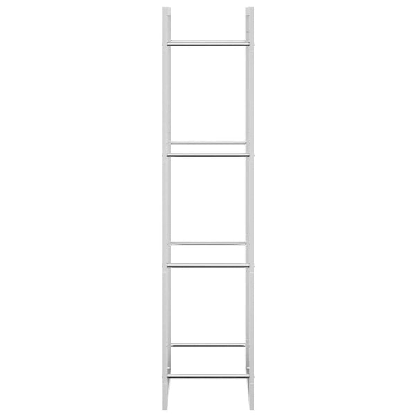 Edelstahl Brennholzregal 50x28x132 cm