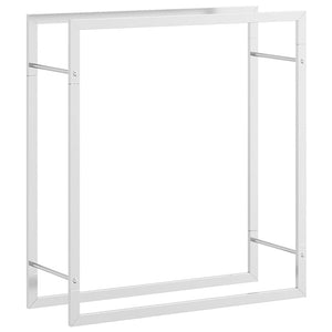 Edelstahl Brennholzregal 80x28x86cm