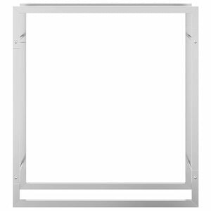 Edelstahl Brennholzregal 80x28x86cm
