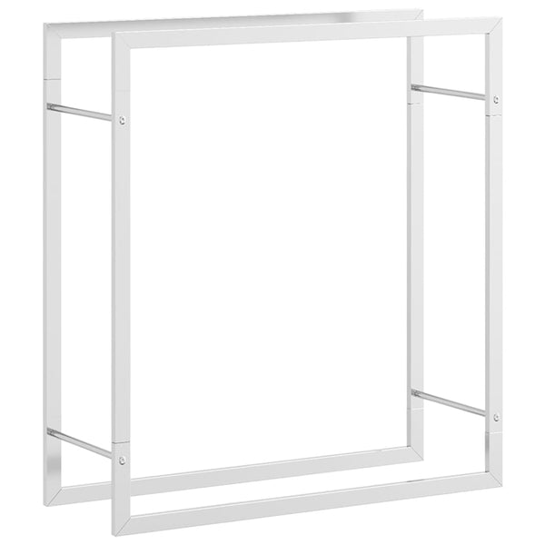 Edelstahl Brennholzregal 80x28x86cm