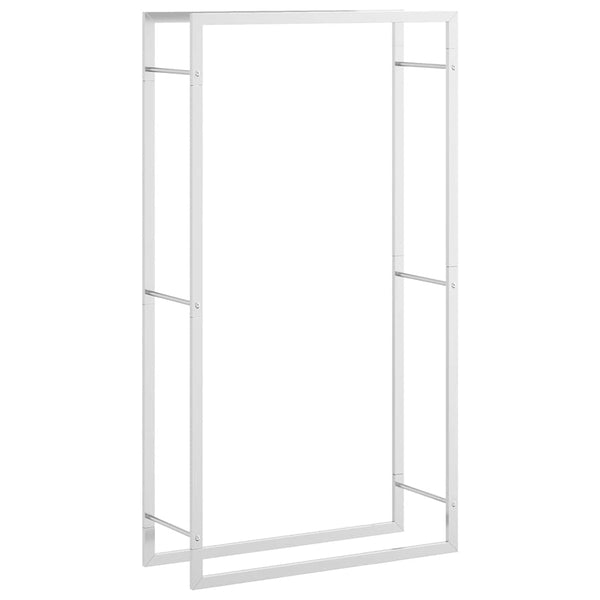Edelstahl Brennholzregal 80x28x154 cm