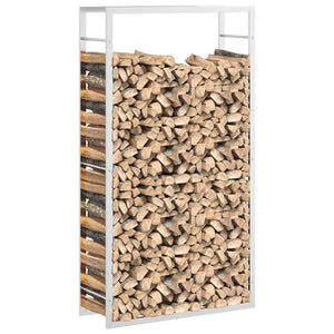 Edelstahl Brennholzregal 80x28x154 cm