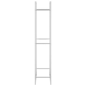 Edelstahl Brennholzregal 80x28x154 cm