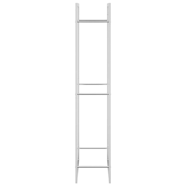 Edelstahl Brennholzregal 80x28x154 cm
