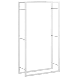 Edelstahl Brennholzregal 80x28x154 cm