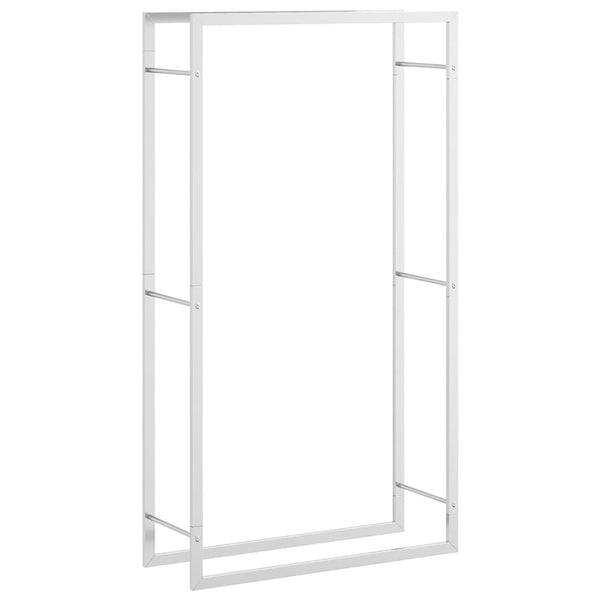 Edelstahl Brennholzregal 80x28x154 cm