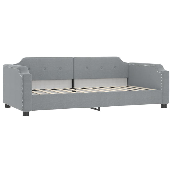 Tagesbett mit Matratze Hellgrau 80x200 cm