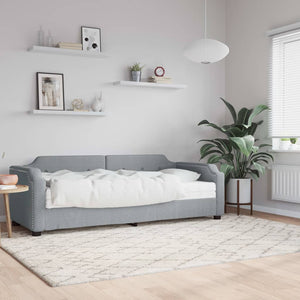 Tagesbett mit Matratze Hellgrau 80x200 cm