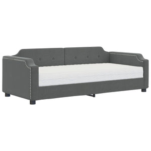 Tagesbett mit Matratze Dunkelgrau 80x200 cm