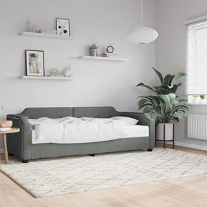 Tagesbett mit Matratze Dunkelgrau 80x200 cm