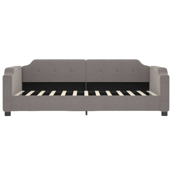 Tagesbett mit Matratze Taupe 80x200 cm