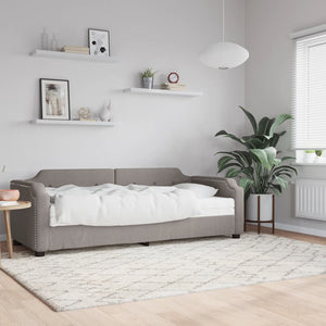 Tagesbett mit Matratze Taupe 80x200 cm
